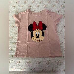 Disney Kids Pink Minnie Mouse Short Sleeve Tee